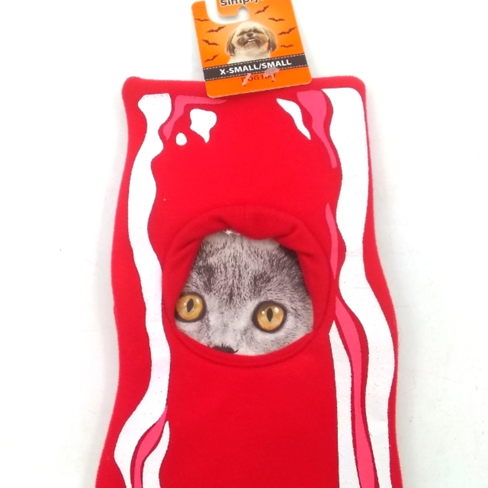 Dog/cat size X- small/small bacon hat.